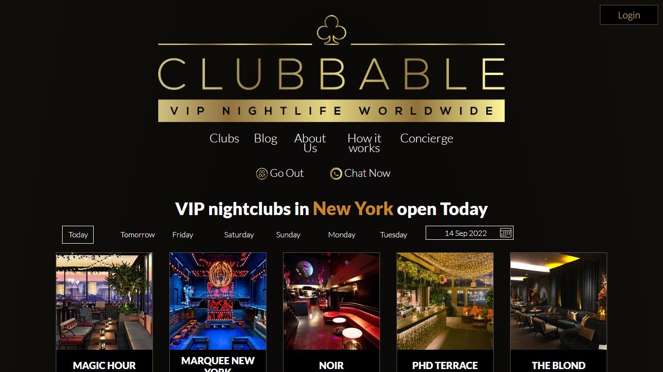 Nightclubs in New York open tonight. Guest list & Tables